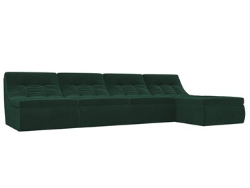 Модульный угловой диван Холидей, Зеленый (велюр) в Чебоксарах