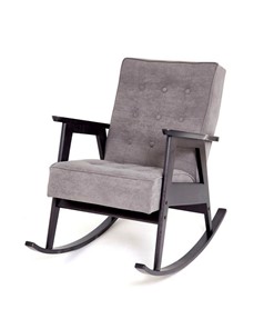 Кресло-качалка Ретро (венге / RS 15 - темно-серый) в Чебоксарах