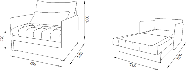 Кресло-кровать Дакота 110 (ППУ) в Чебоксарах - изображение 11