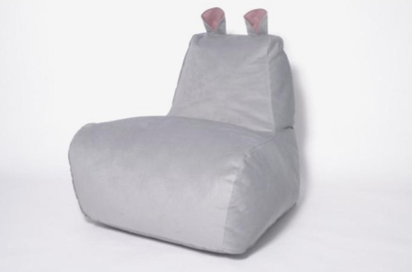 Кресло-мешок Бегемот серый в Чебоксарах - изображение