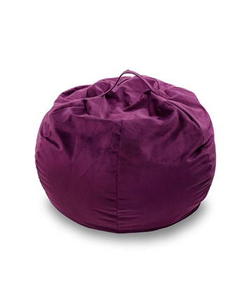 Кресло-мешок Орбита, велюр, фиолетовый в Чебоксарах - изображение