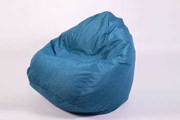 Кресло-мешок Юниор, рогожка синий в Чебоксарах