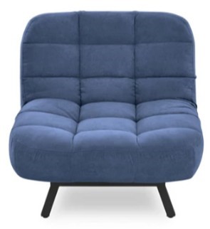 Мягкое кресло Абри опора металл (синий) в Чебоксарах - изображение