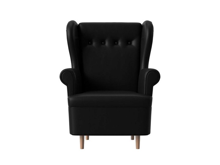 Кресло Торин, черный (Экокожа) в Чебоксарах - изображение 1