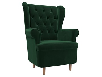 Кресло для отдыха Торин Люкс, Зеленый (Велюр) в Чебоксарах
