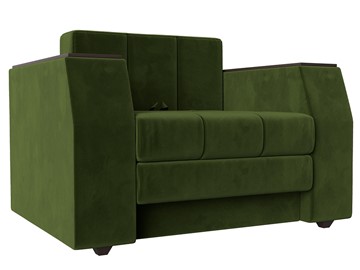 Раскладное кресло Атлантида, Зеленый (Микровельвет) в Чебоксарах