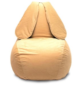 Кресло Зайка (длинные уши), желтый в Чебоксарах