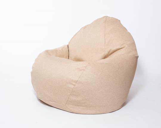 Кресло-мешок Макси, рогожка, 150х100, песочное в Чебоксарах - изображение