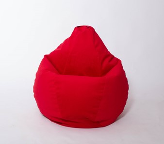 Кресло-мешок Груша большое, велюр однотон, красное в Чебоксарах - предосмотр 2