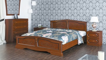 Кровать в спальню Елена (Орех) 180х200 в Чебоксарах