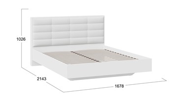 Двуспальная кровать Агата тип 1 (Белый) в Чебоксарах - предосмотр 2