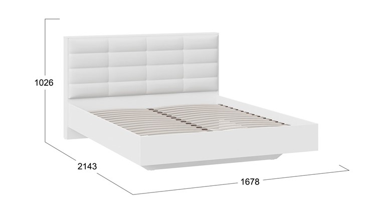 Двуспальная кровать Агата тип 1 (Белый) в Чебоксарах - изображение 2