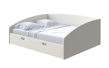 Кровать двуспальная Bono 160х200, Искусственная шерсть (Лама Лён) в Чебоксарах