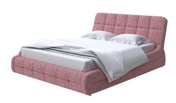 Кровать спальная Corso-6 140x200, Рогожка (Levis 62 Розовый) в Чебоксарах