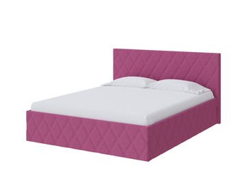 Двуспальная кровать Fresco 140х200, Рогожка (Savana Berry (фиолетовый)) в Чебоксарах