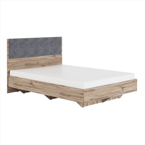 Двуспальная кровать Николь (мод.1.3) 1,6 серый текстиль, с ортопедическим основанием в Чебоксарах