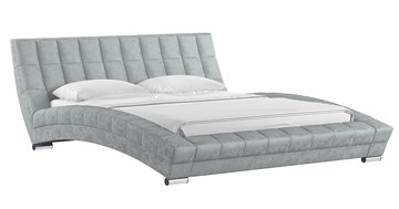 Кровать спальная Оливия 160 арт. Дарлинг грей сандал (светло-серый) с основанием в Чебоксарах