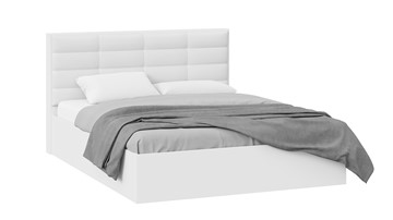 Спальная кровать с подъемным механизмом Агата тип 1 (Белый) в Чебоксарах
