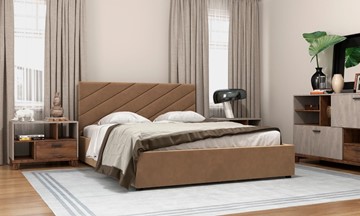 Двуспальная кровать Юта 160х200 (вариант 3) с основанием в Чебоксарах