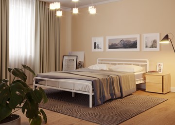 Двуспальная кровать Леон, 1600, белый в Чебоксарах - предосмотр