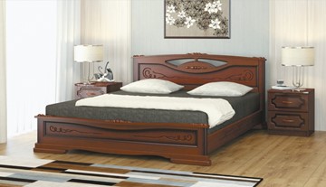 Кровать в спальню Елена-3 (Орех) 160х200 в Чебоксарах