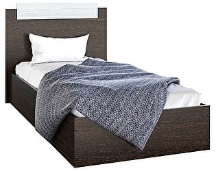Спальная кровать Эко 120 ЛДСП, Венге/Сосна в Чебоксарах