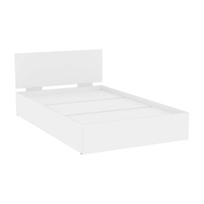 Кровать полутороспальная Алиса (L10) Белый, с основанием в Чебоксарах