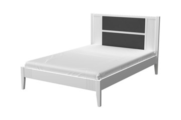 Полутороспальная кровать Бетти из массива сосны (Белый Античный) 140х200 в Чебоксарах