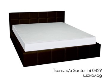 Полутороспальная кровать Грета 140х200 (шоколад) без основания в Чебоксарах