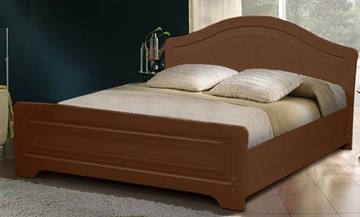 Полуторная кровать Ивушка-5 2000х1200 с высоким изножьем, цвет Итальянский орех в Чебоксарах - предосмотр