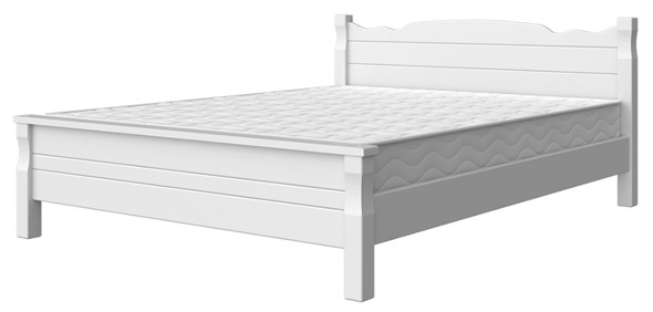 Кровать двуспальная Мюнхен-4 (Белый античный) 160х200 в Чебоксарах - изображение