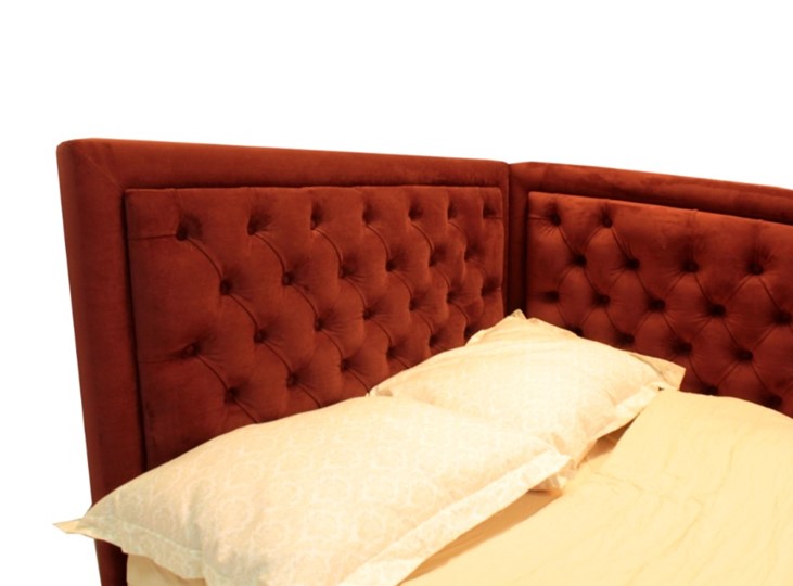 Кровать угловая  высокими ножками Грета 1540х2150 мм в Чебоксарах - изображение 4