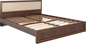 Кровать Беатрис М10 с мягким изголовьем (Орех Гепланкт) в Чебоксарах