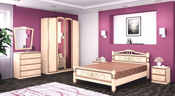 Спальный гарнитур Виктория (Лак) в Чебоксарах - изображение