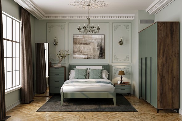 Модульная спальня Брента (Оливковый) в Чебоксарах - изображение