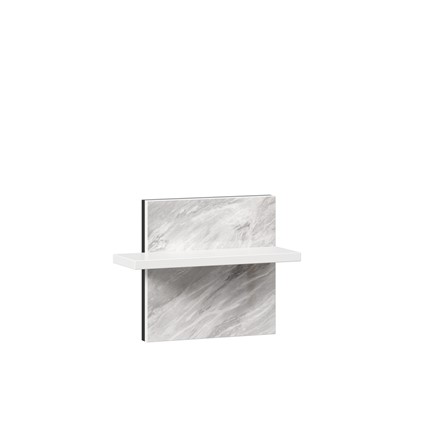 Полка навесная Норд 677.130 (Белый/Статуарио) в Чебоксарах - изображение