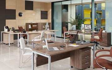 Офисный набор мебели Xten S 1 - один стол с приставным брифингом в Чебоксарах - предосмотр