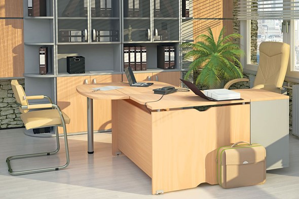 Офисный набор мебели Милан для руководителя отдела в Чебоксарах - изображение