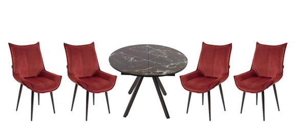 Обеденный набор стол Олимп, 4 стула Осло в Чебоксарах - изображение