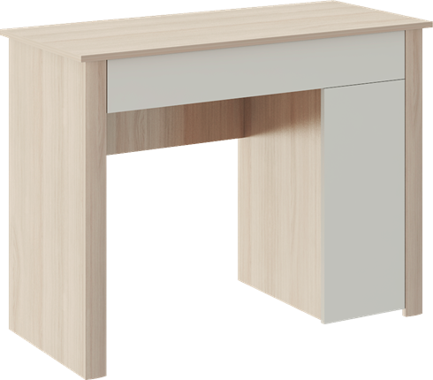 Косметический столик Глэдис М28 (Шимо светлый/Белый текстурный) в Чебоксарах - изображение