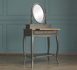 Столик косметический Leontina с зеркалом (ST9321BLK) Черный в Чебоксарах - предосмотр 4