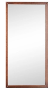 Зеркало навесное в гардероб Ника (Средне-коричневый) 119,5 см x 60 см в Чебоксарах