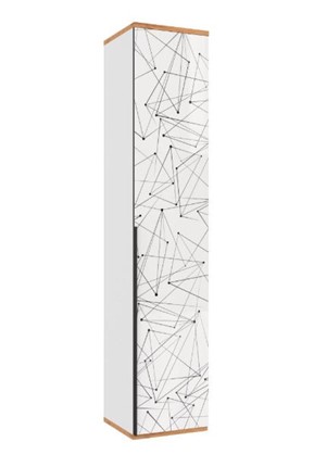 Шкаф одностворчатый Урбан 528.040, белый в Чебоксарах - изображение