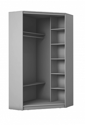 Детский угловой шкаф Хит-У-24-4-77-29, Панда, Белый в Чебоксарах - изображение 1