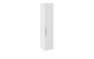 Одностворчатый шкаф Наоми, цвет Белый глянец СМ-208.07.01 в Чебоксарах
