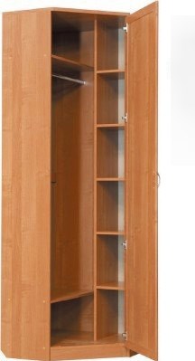 Шкаф 402 угловой со штангой, цвет Дуб Сонома в Чебоксарах - изображение 1