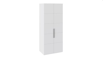 Шкаф распашной Наоми с 2-мя дверями, цвет Белый глянец СМ-208.07.03 в Чебоксарах
