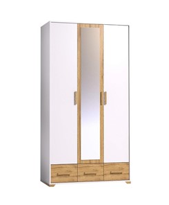 Шкаф для одежды Айрис 444, Белый-Дуб золотистый в Чебоксарах