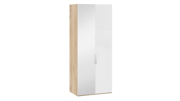 Шкаф для одежды Эмбер СМ-348.07.005 L (Яблоня Беллуно/Белый глянец) в Чебоксарах