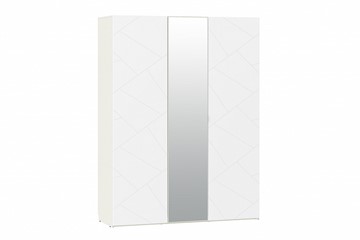 Шкаф 3-х дверный Summit НМ 011.44 Меренга/Белый текстурный в Чебоксарах